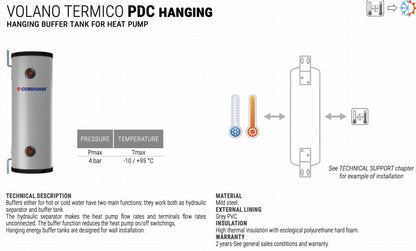 Buffer Cylinder Volumiser - VOLANO TERMICO PDC