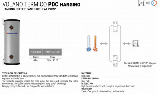 Buffer Cylinder Volumiser - VOLANO TERMICO PDC