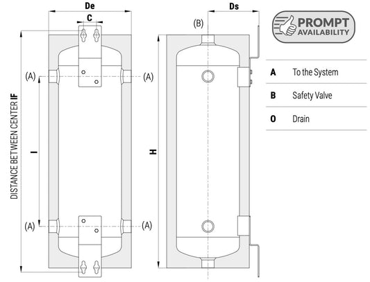 Buffer Cylinder Volumiser - VOLANO TERMICO PDC